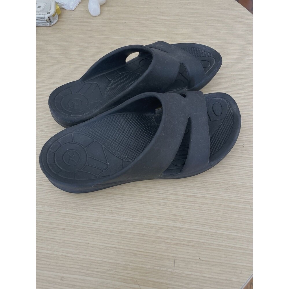 LYNCO Aetrex women's slides-sandals-sz7-black